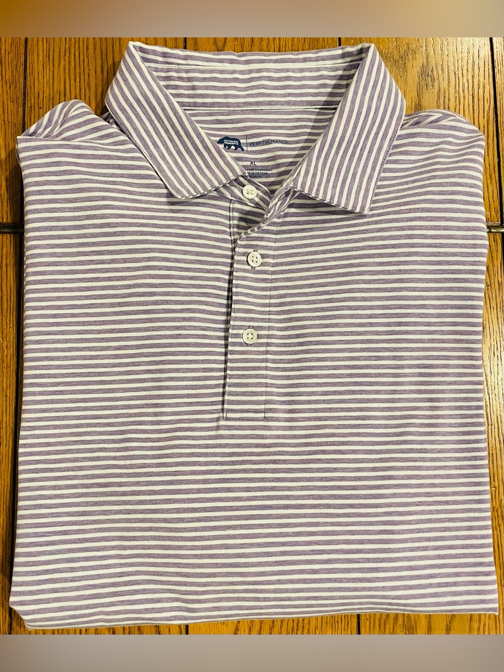 Onward Reserve Performance Polo Shirt, XL, striped, orchid/white